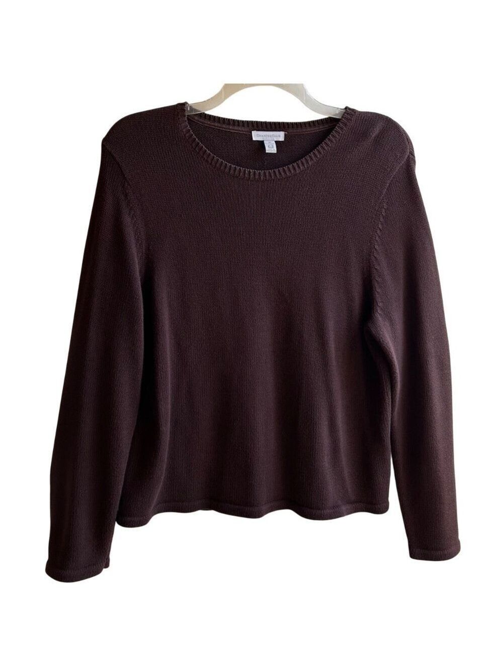 Charter Club 100% Pima Cotton Crew Neck Long Sleeve Sweater XL